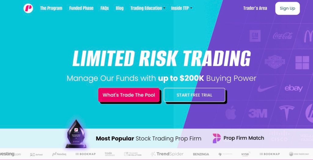 Trade The Pool- FundedNext alternative