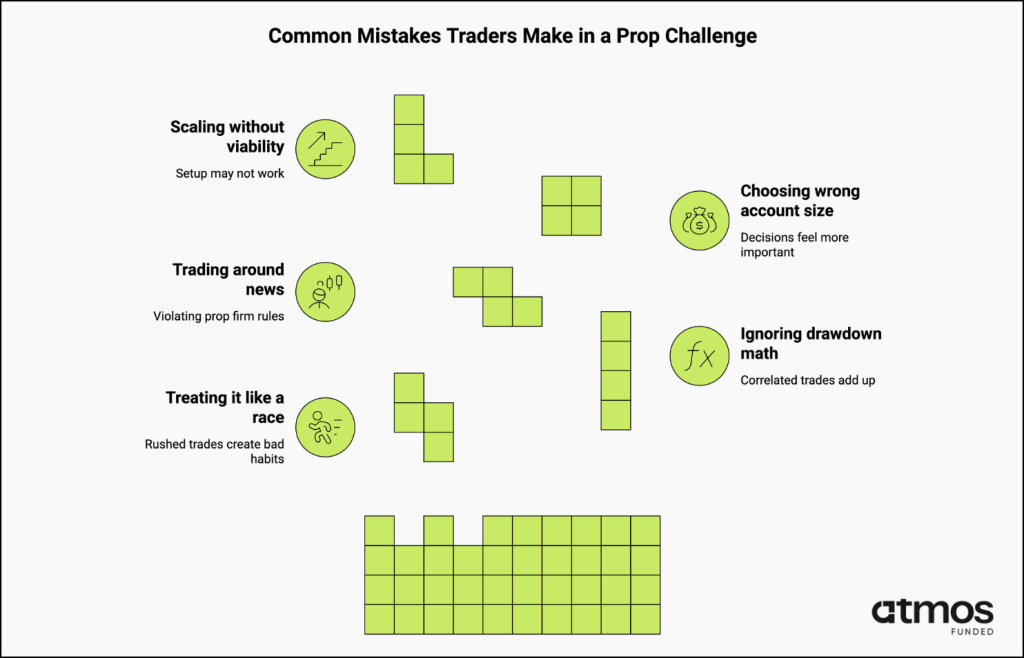 common mistakes traders make in a prop challenge