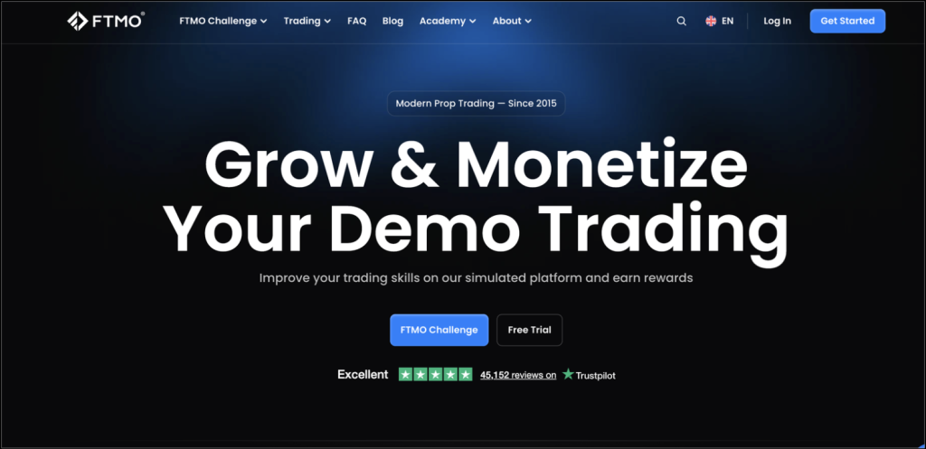 FTMO homepage