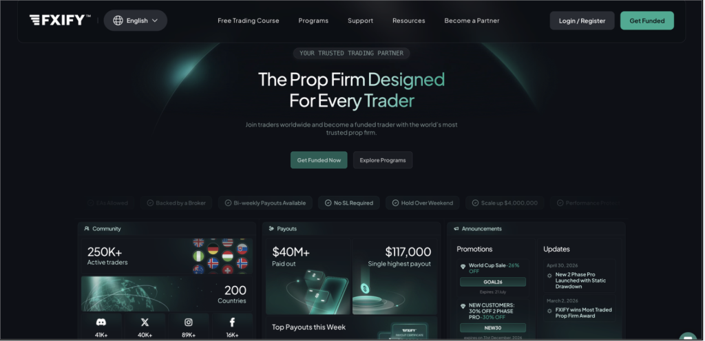 FXIFY homepage
