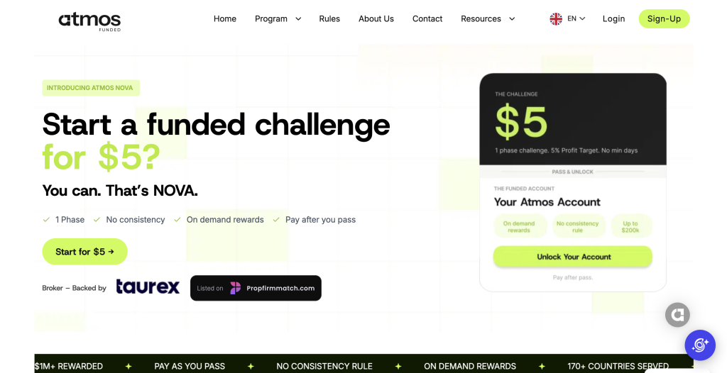 Atmos Funded Nova